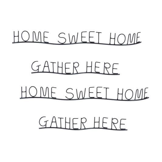 Gather and Home (Set of 4) 15"L x 2.25"H, 22.5"L x 2.5"H Metal